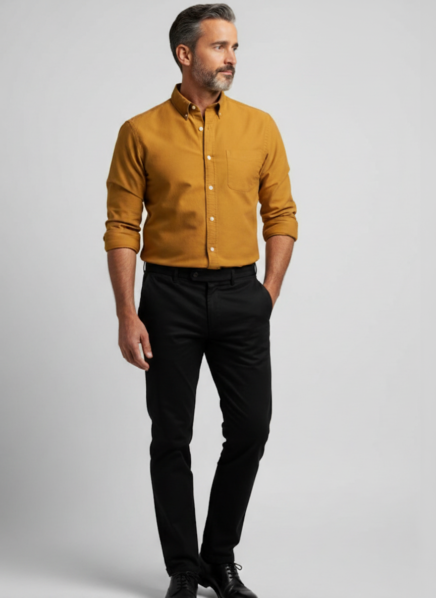 Carter | Men’s Long Sleeve Button Down Collar Shirt