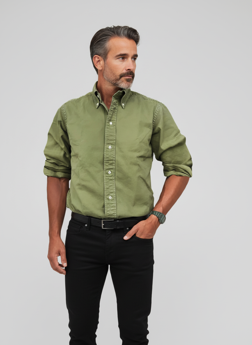 Carter | Men’s Long Sleeve Button Down Collar Shirt