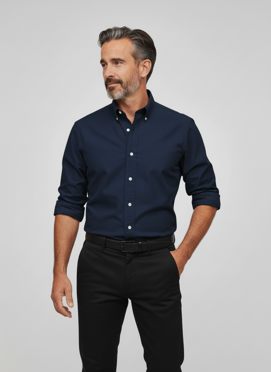 Carter | Men’s Long Sleeve Button Down Collar Shirt