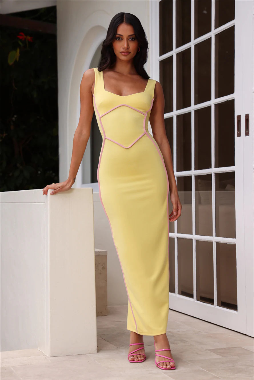 Chanelle | Women's Sleeveless Bodycon Strappy Wedding Guest Dress