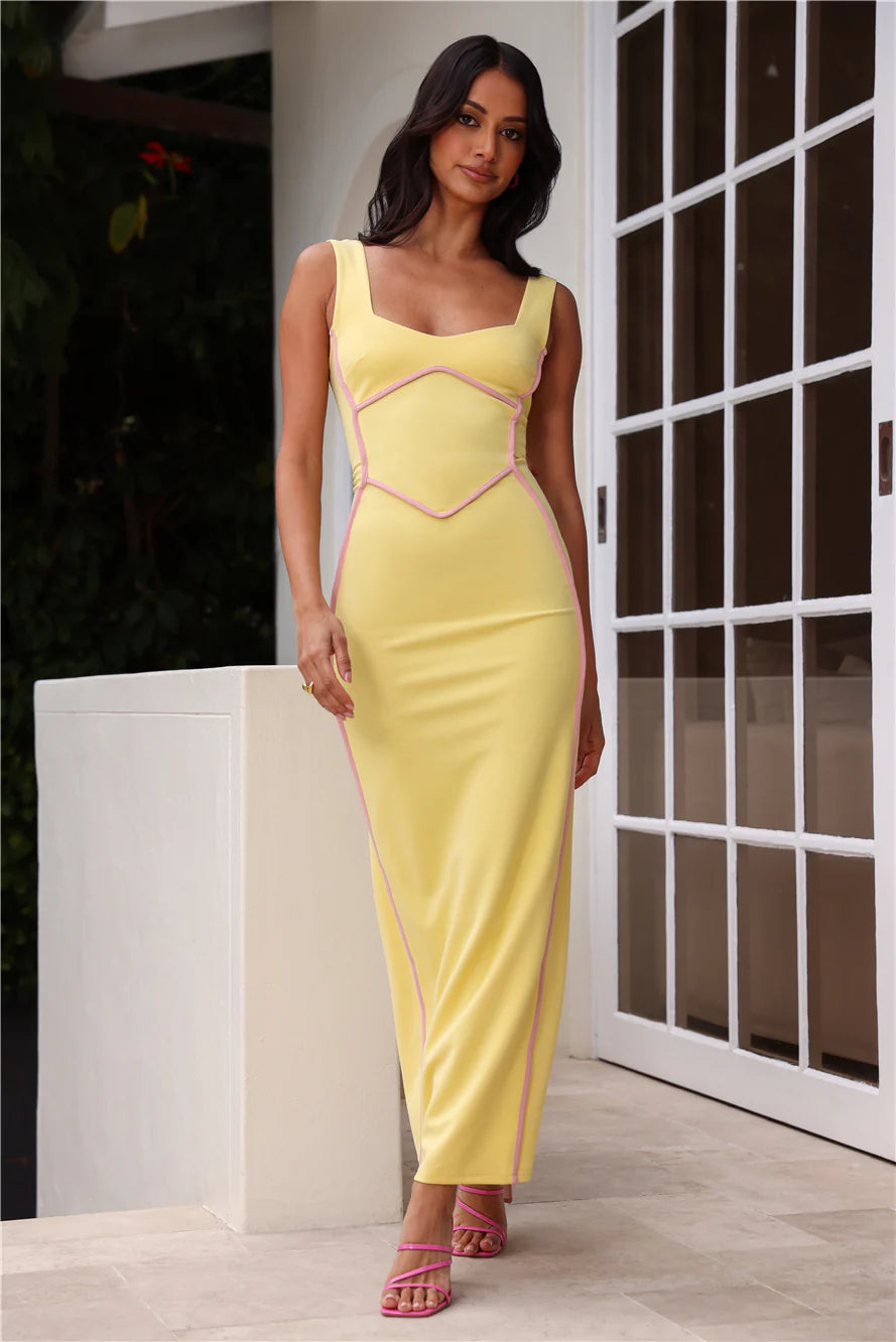 Chanelle | Women's Sleeveless Bodycon Strappy Wedding Guest Dress