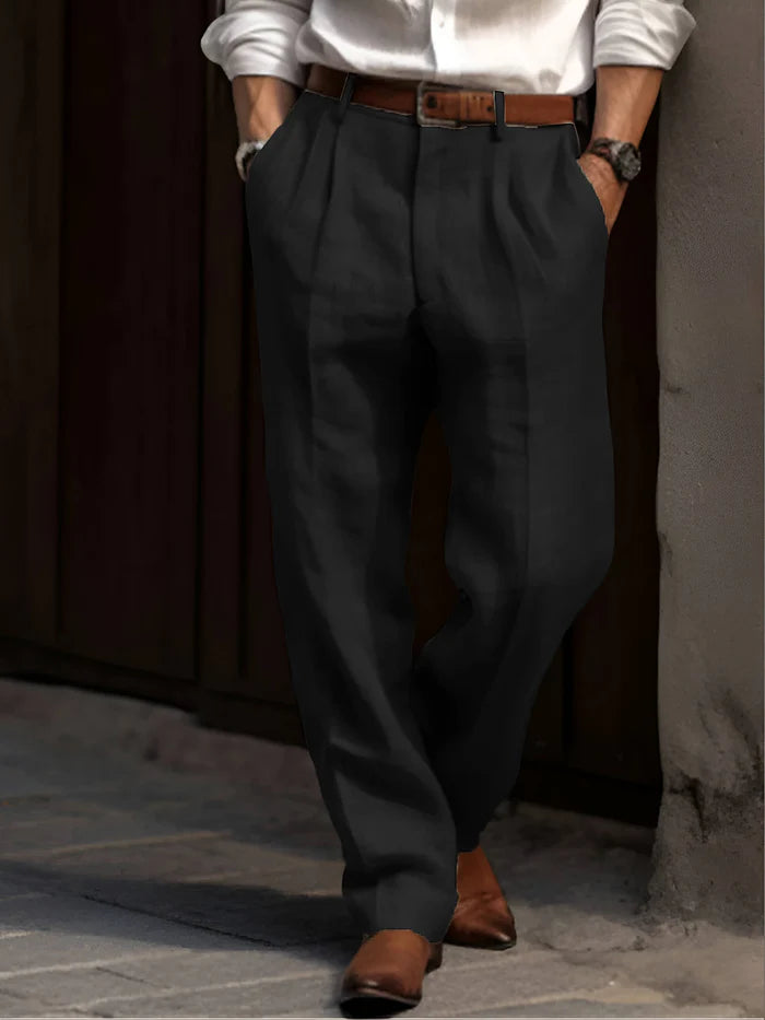 Channing | Men's Straight Leg Front Pleat Dress Pants