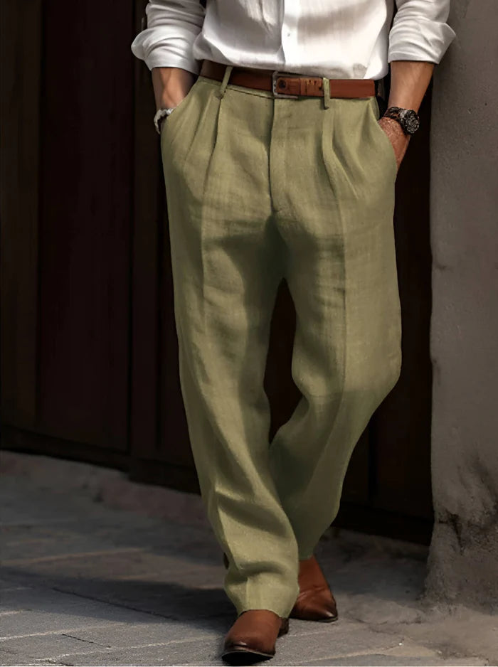Channing | Men's Straight Leg Front Pleat Dress Pants