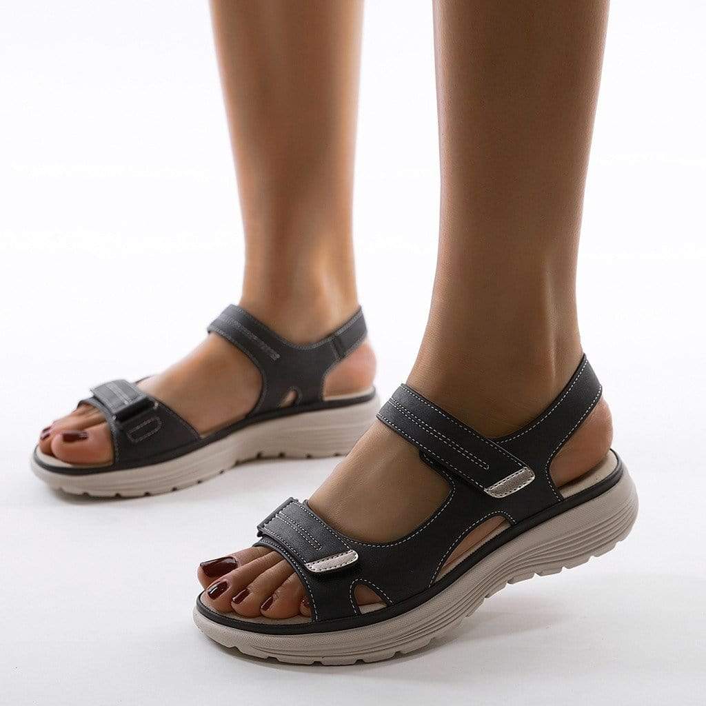 Charleen | Women's Adjustable Strap Platform Wedge Sandals