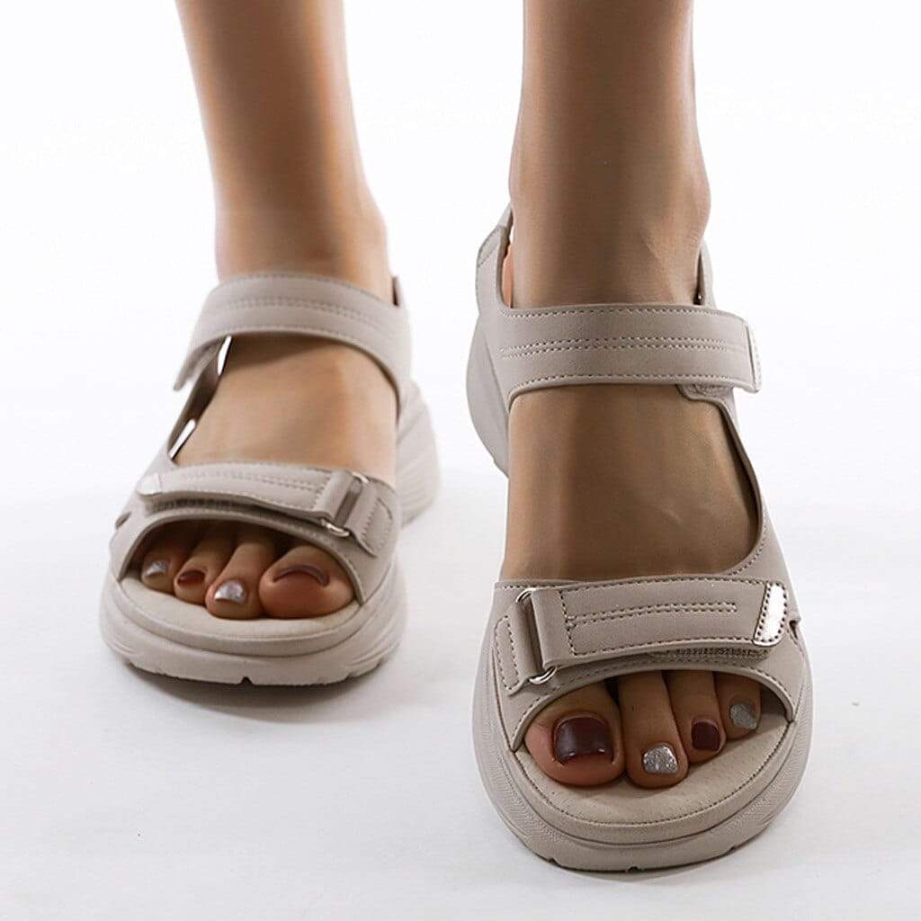 Charleen | Women's Adjustable Strap Platform Wedge Sandals