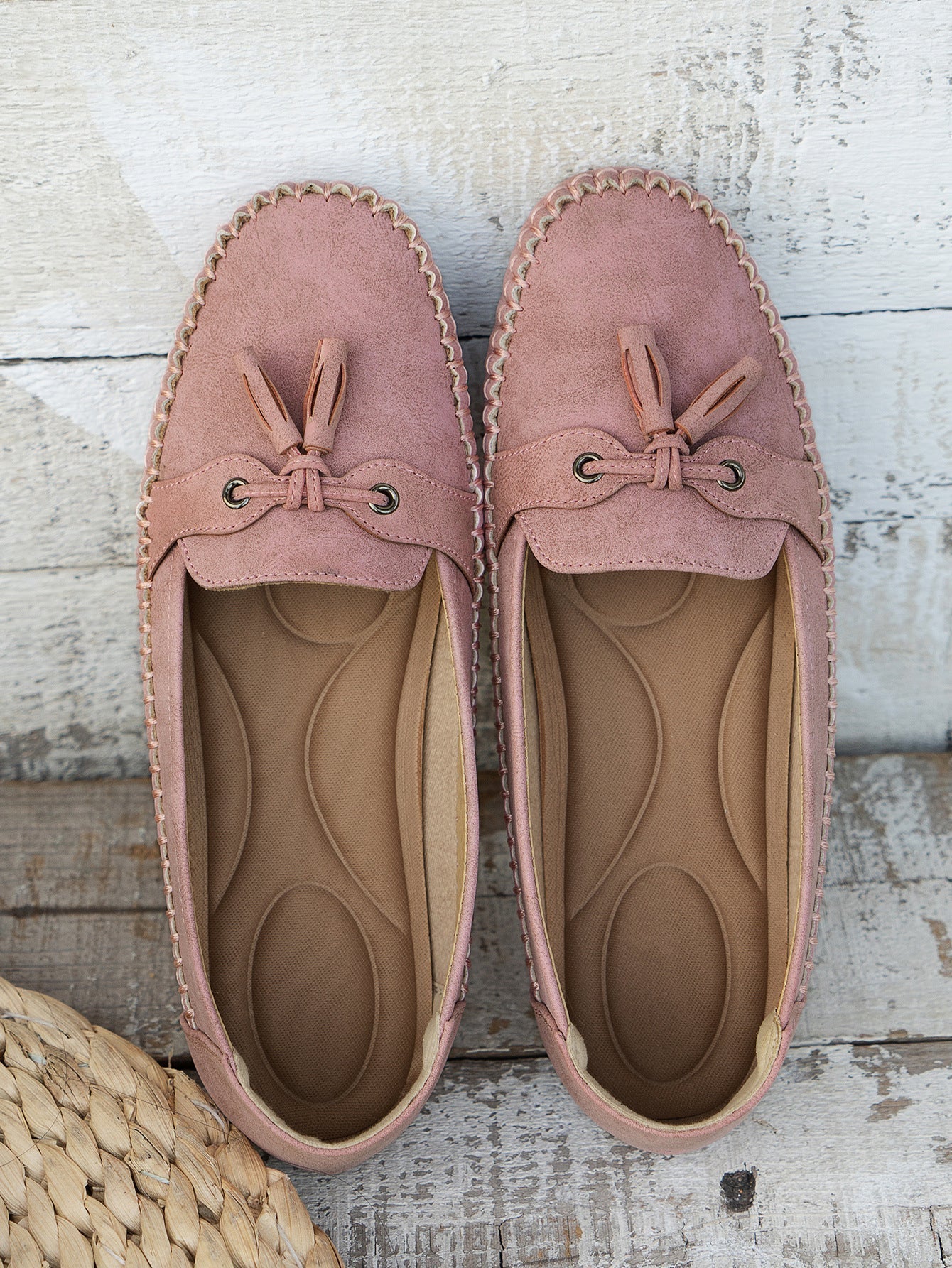 Charlene | Women's Round Toe Slip On Bow Loafers