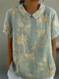 Charlotte | Women’s Short Sleeve Collared Floral Summer Shirt