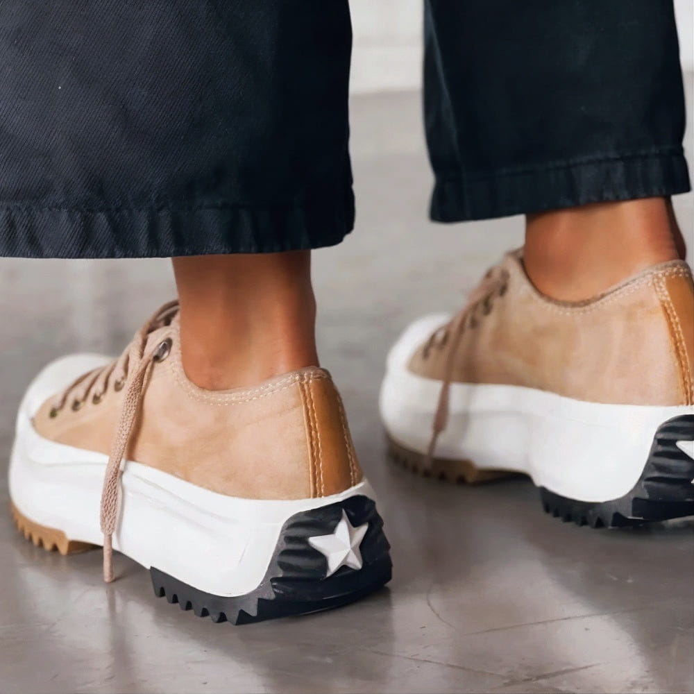 Charmaine | Women’s Round Toe Platform Lace Up Sneakers