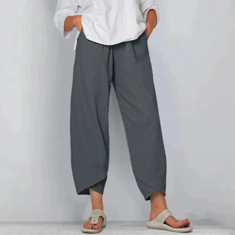 Chastity | Women's Pockets Cropped Summer Pants