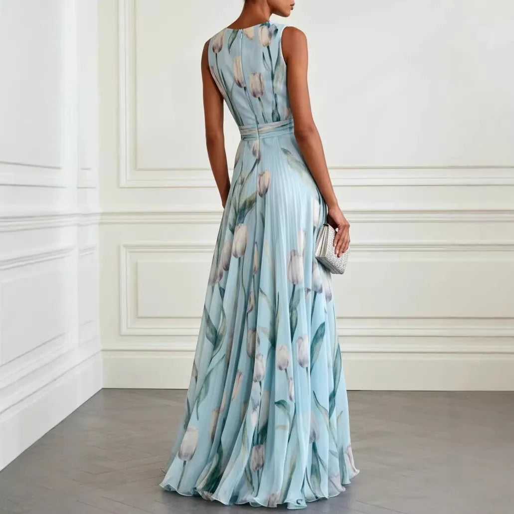 Christiana | Women's Sleeveless Floral Wedding Guest Dress