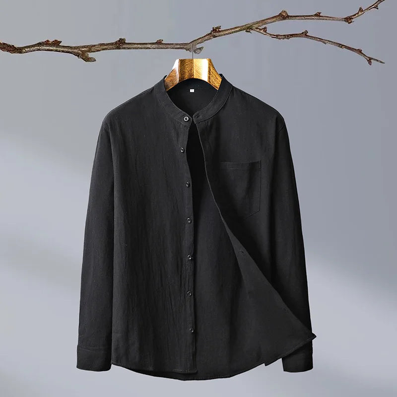 Compton | Men’s Long Sleeve Button Front Collared Shirt