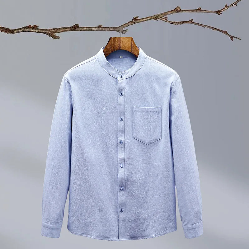 Compton | Men’s Long Sleeve Button Front Collared Shirt