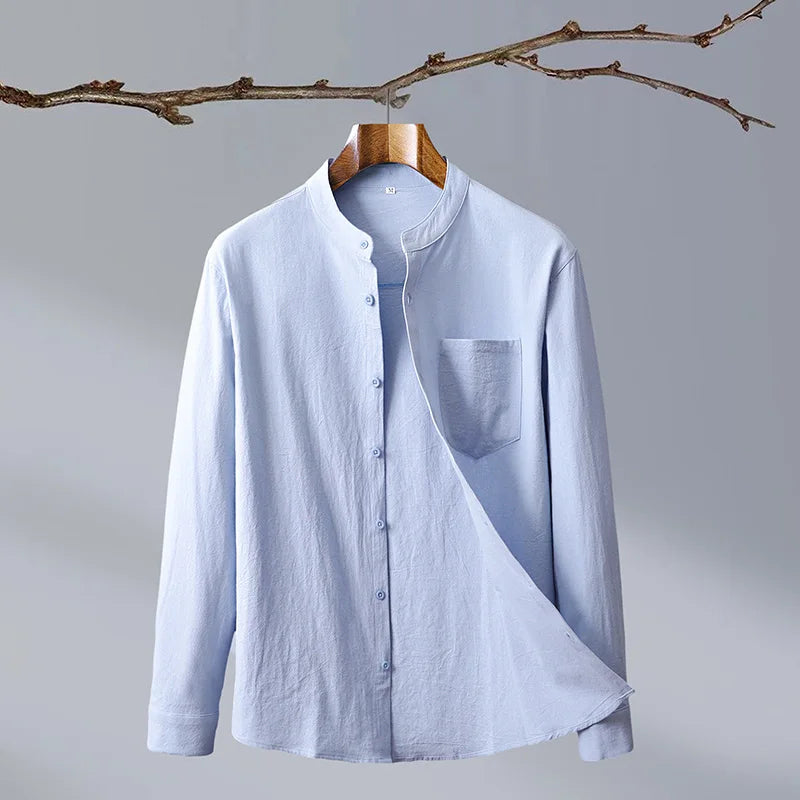 Compton | Men’s Long Sleeve Button Front Collared Shirt