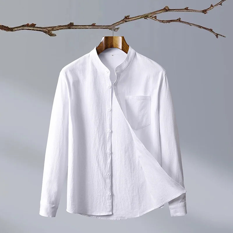 Compton | Men’s Long Sleeve Button Front Collared Shirt