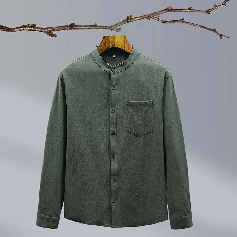 Compton | Men’s Long Sleeve Button Front Collared Shirt