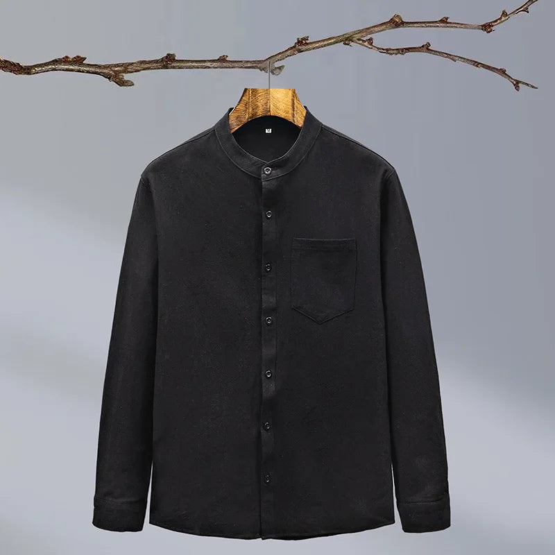Compton | Men’s Long Sleeve Button Front Collared Shirt