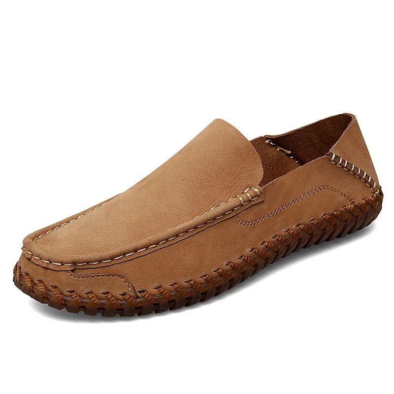 Connell | Men’s Round Toe Strapless Slip On Dress Loafers