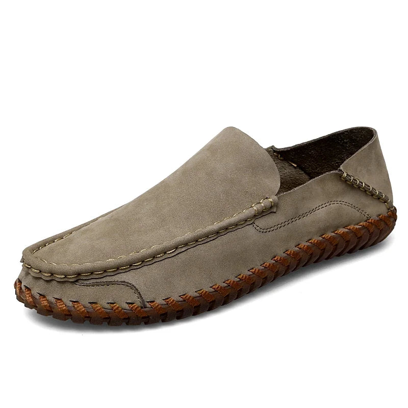 Connell | Men’s Round Toe Strapless Slip On Dress Loafers