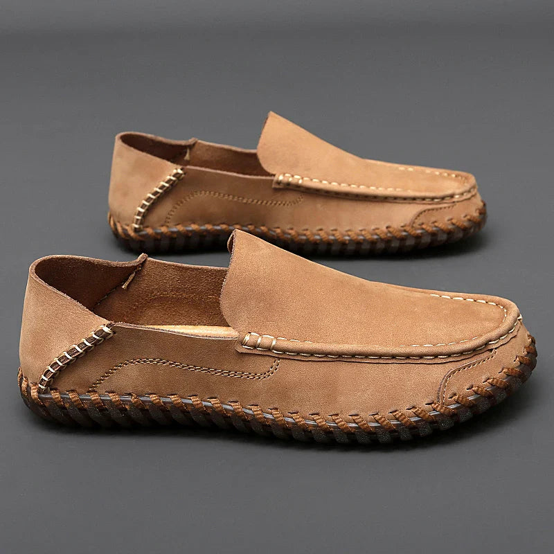 Connell | Men’s Round Toe Strapless Slip On Dress Loafers