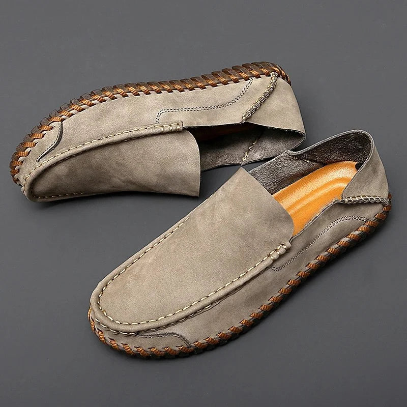 Connell | Men’s Round Toe Strapless Slip On Dress Loafers