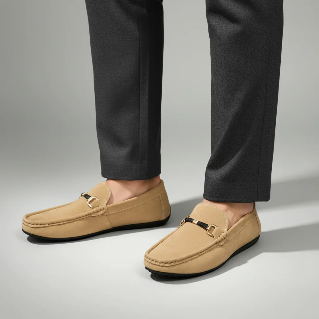 Constance | Men’s Buckle Slip On Closed Toe Dress Loafers
