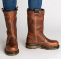 Corentine | Women’s Round Toe Mid Calf Slip On Walking Boots
