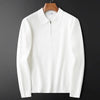 Crawford | Men's Ribbed Zip Front Long Sleeve Collared Shirt
