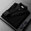 Crawford | Men's Ribbed Zip Front Long Sleeve Collared Shirt
