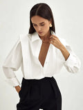 Crystal | Women's Long Sleeve Button Down Collared Shirt