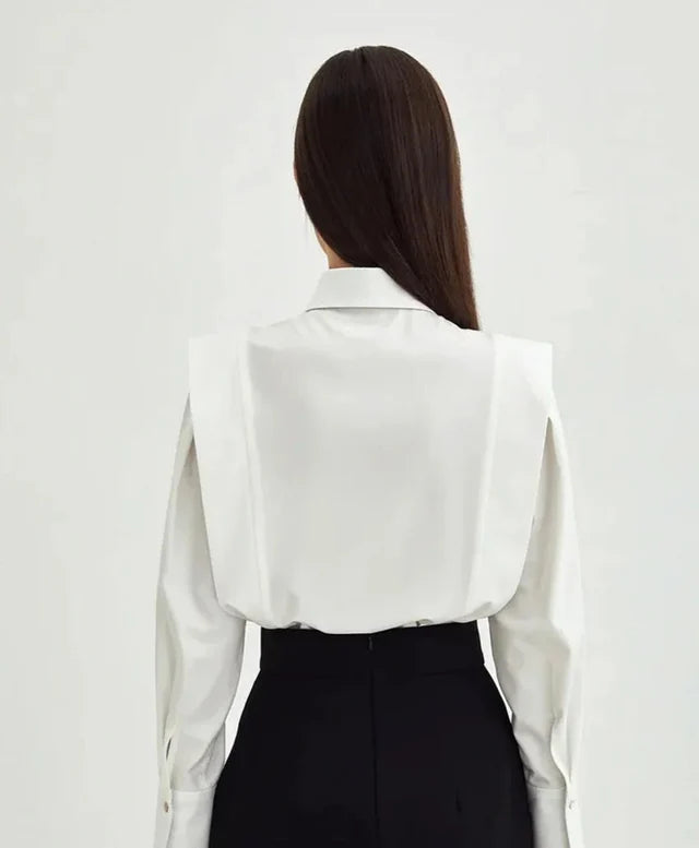 Crystal | Women's Long Sleeve Button Down Collared Shirt