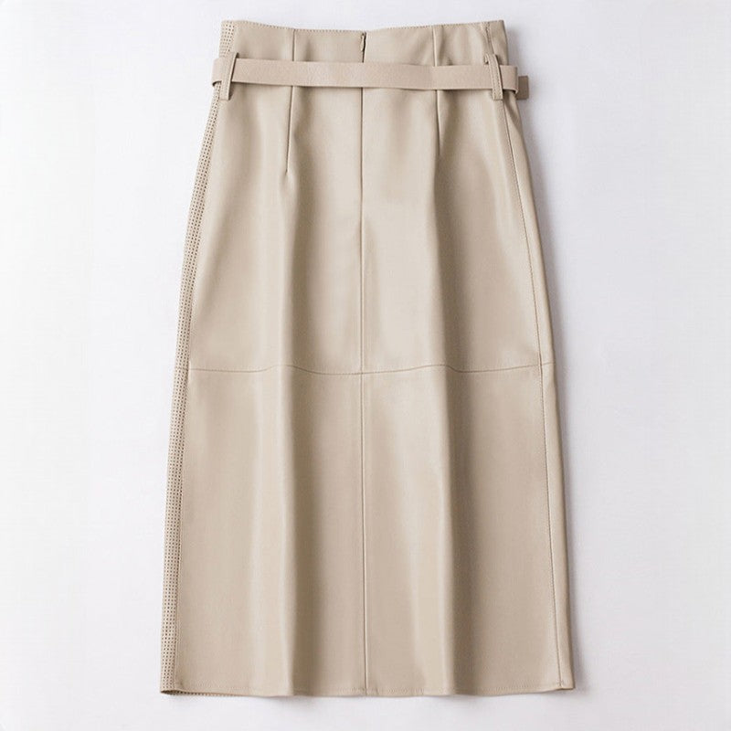 Daesha | Women's Asymmetrical Buckle Pocket Skirt