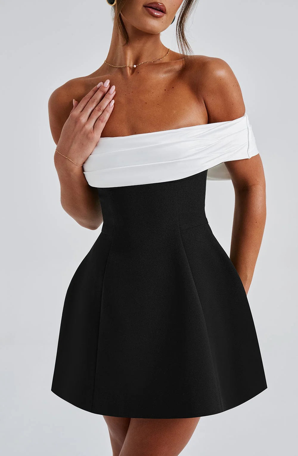 Daisy | Women's Off Shoulder A Line Grad Party Dress