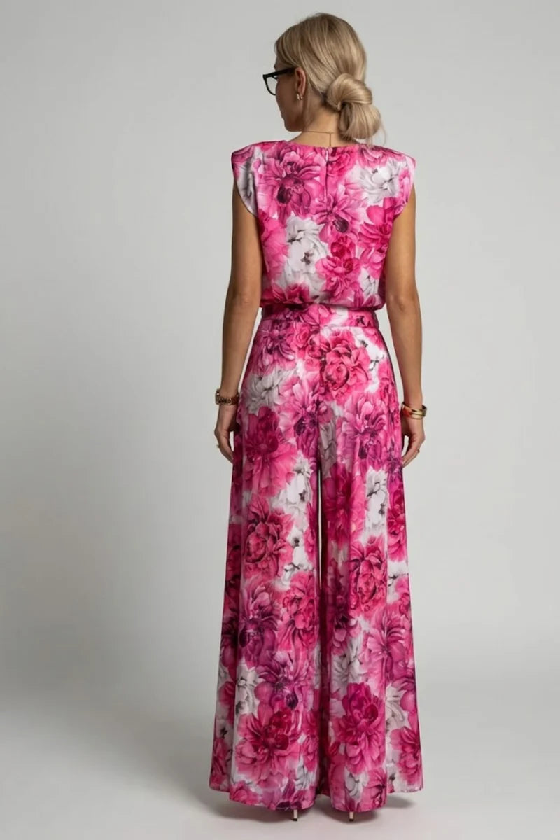 Daisy | Women’s Round Neck Sleeveless Two Piece Set