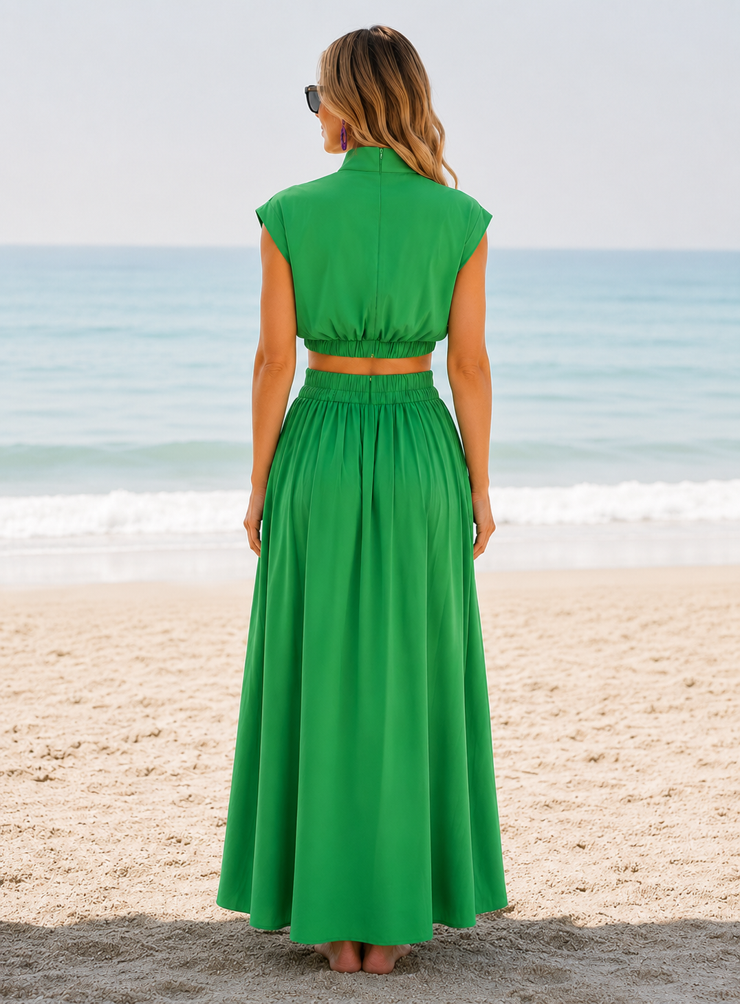 Dakota | Women's Sleeveless Cut Out Wedding Guest Two-Piece Set