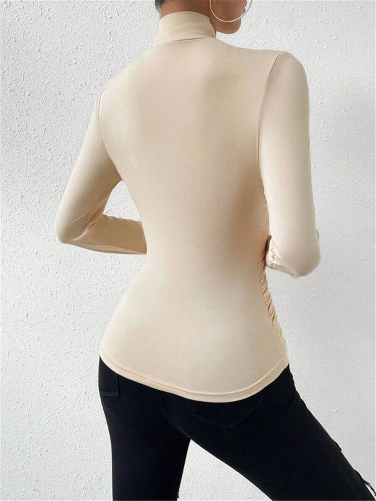 Dale | Women's Crossover High Neck Long Sleeve Top