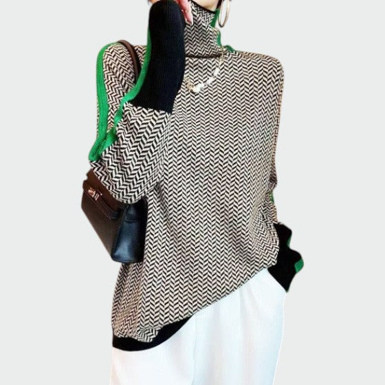 Dalinda | Women’s Turtle Neck Long Sleeve Knit Sweater