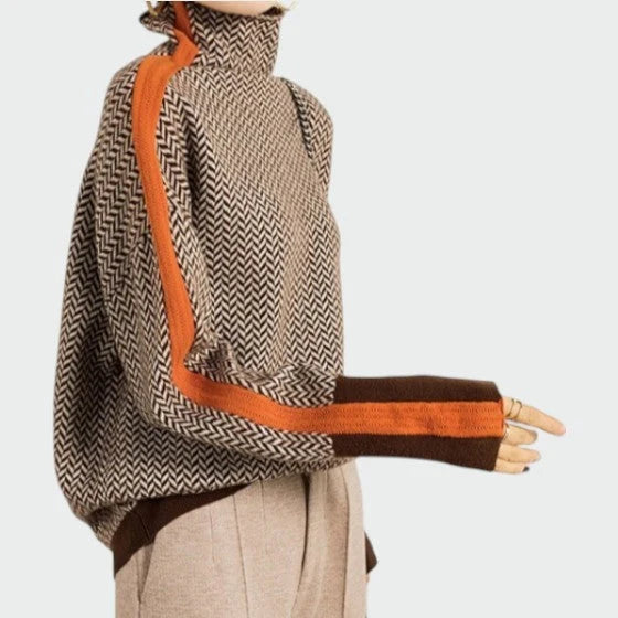 Dalinda | Women’s Turtle Neck Long Sleeve Knit Sweater