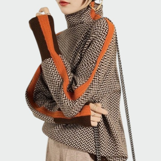 Dalinda | Women’s Turtle Neck Long Sleeve Knit Sweater