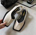Dallas | Women's Slingback Slip On Square Toe Sandals