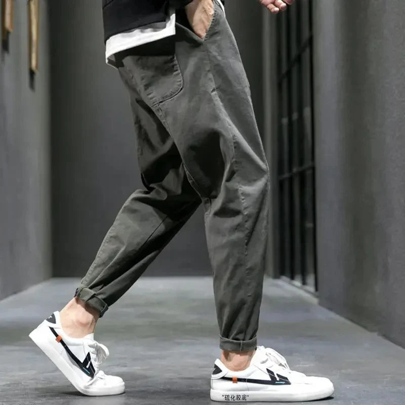 Damian | Men’s Tapered Leg Drawstring Pocket Pants