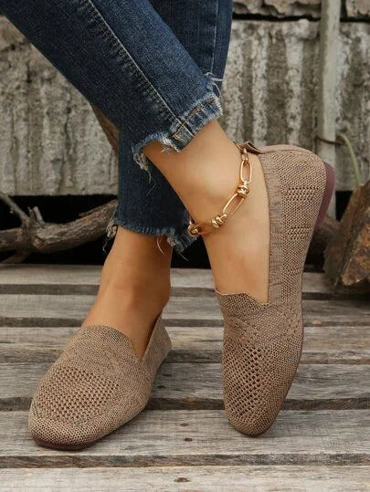 Danielle | Women's Mesh Square Toe Slip On Summer Shoes