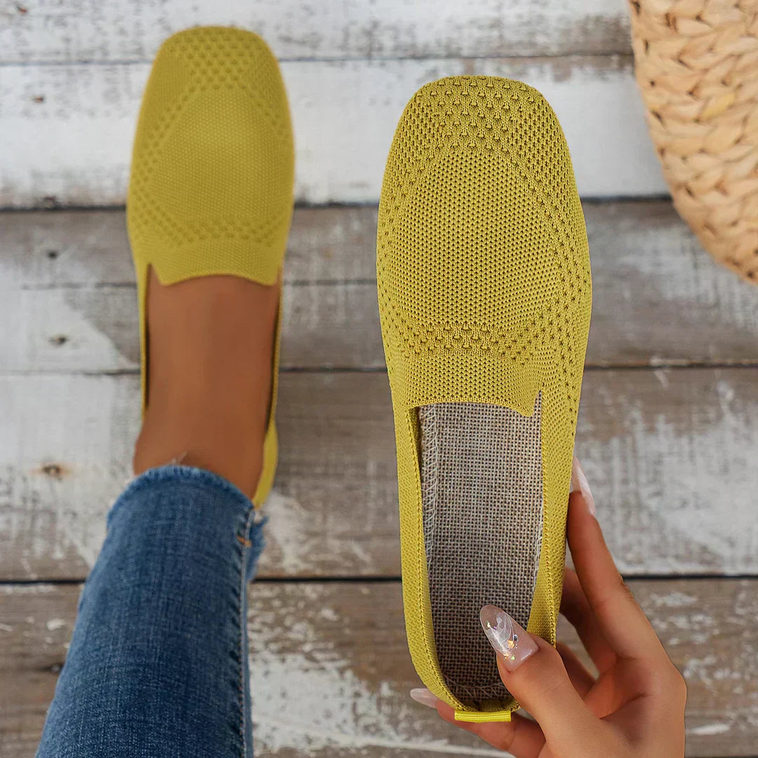 Danielle | Women's Mesh Square Toe Slip On Summer Shoes