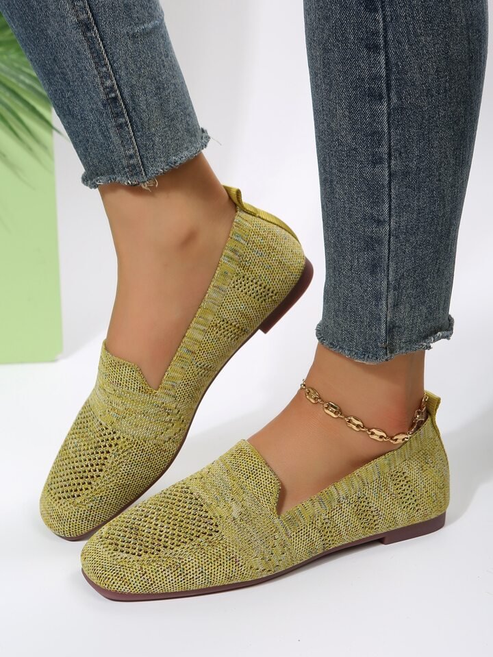 Danielle | Women's Mesh Square Toe Slip On Summer Shoes