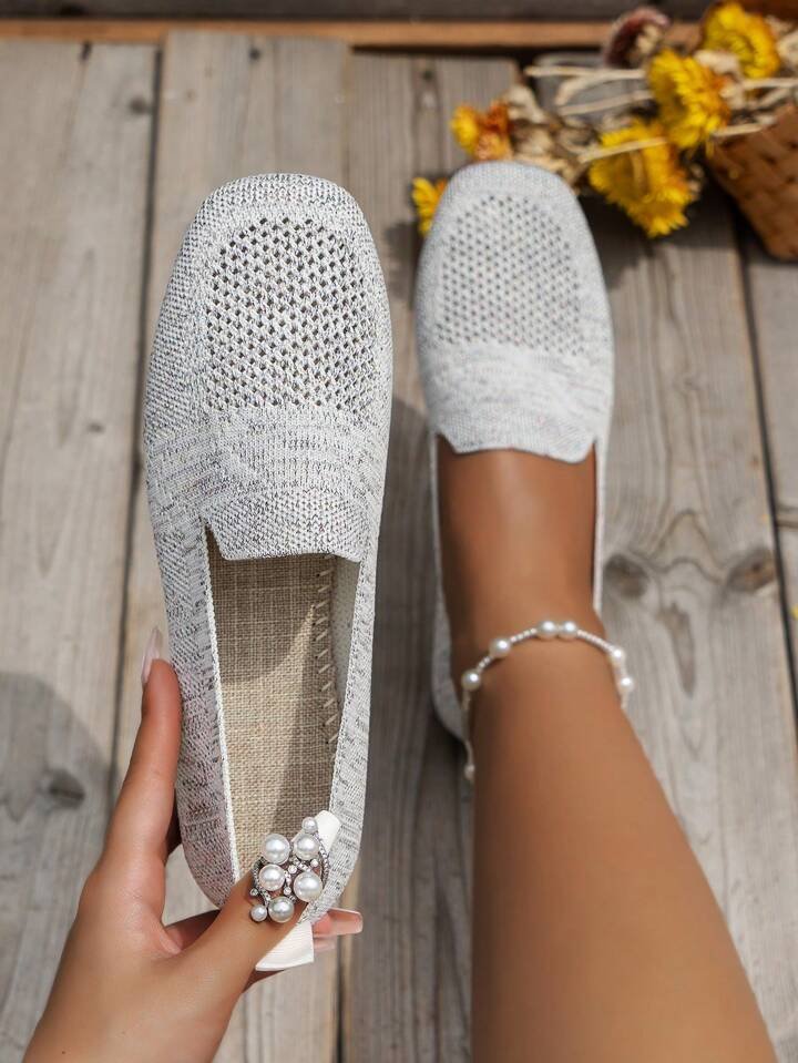 Danielle | Women's Mesh Square Toe Slip On Summer Shoes