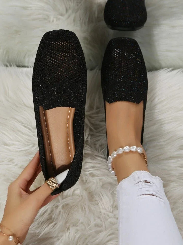Danielle | Women's Mesh Square Toe Slip On Summer Shoes