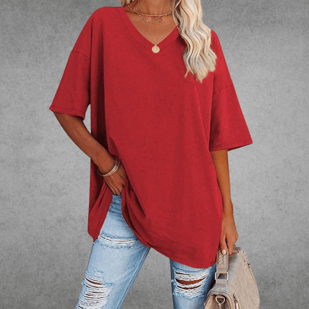 Danielle | Women’s V Neck Short Sleeve Summer T Shirt