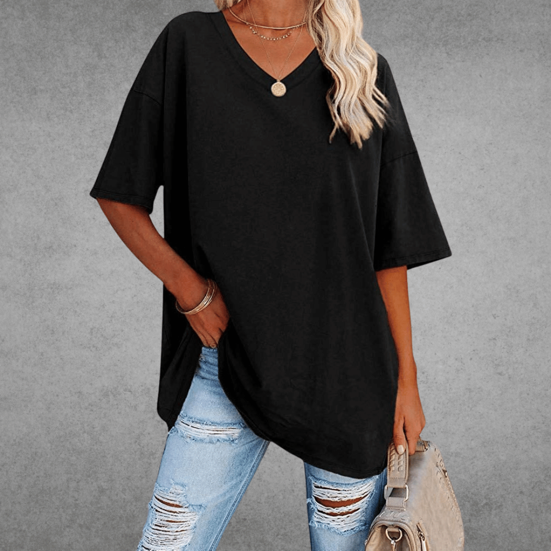 Danielle | Women’s V Neck Short Sleeve Summer T Shirt