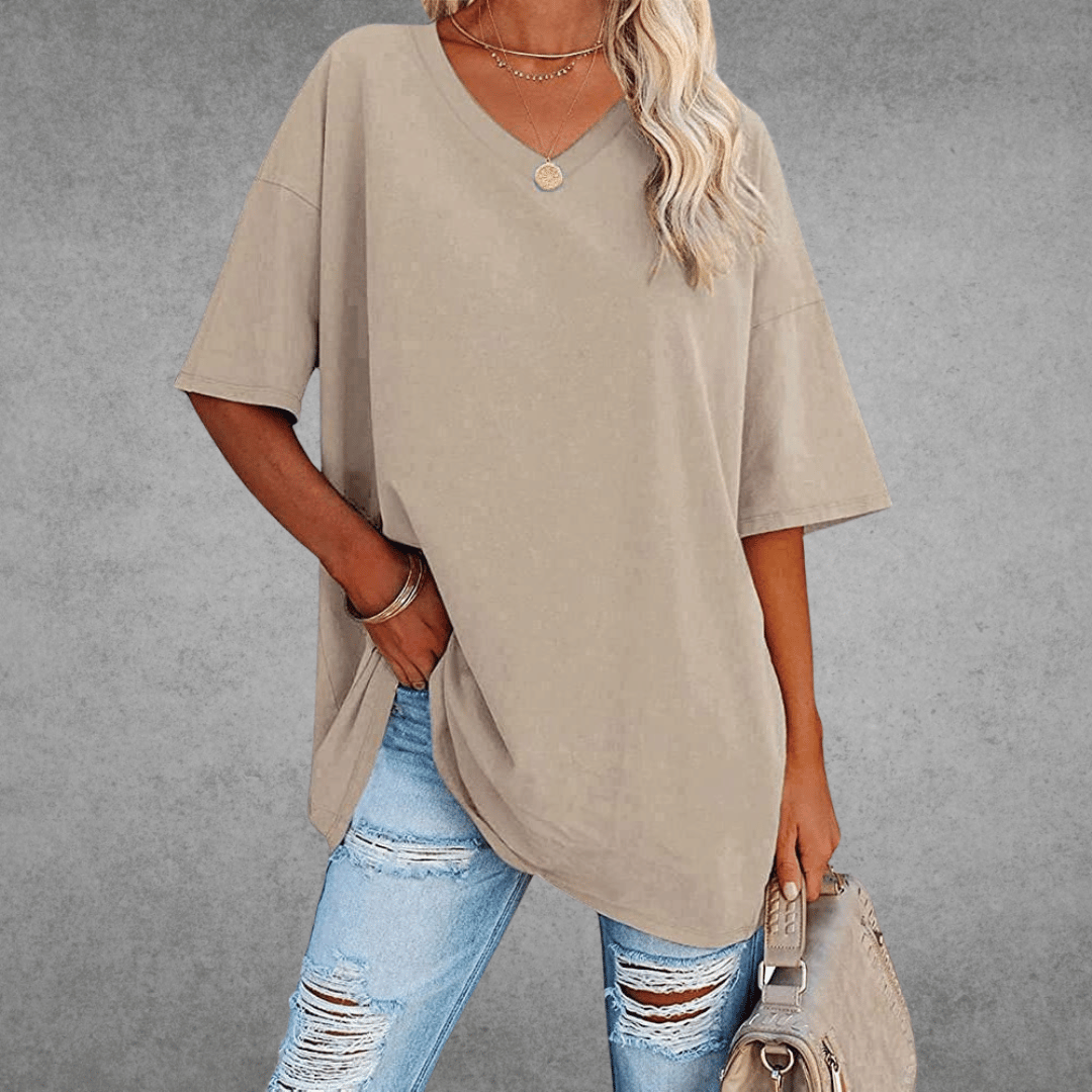 Danielle | Women’s V Neck Short Sleeve Summer T Shirt