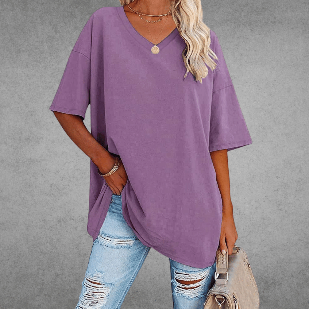 Danielle | Women’s V Neck Short Sleeve Summer T Shirt