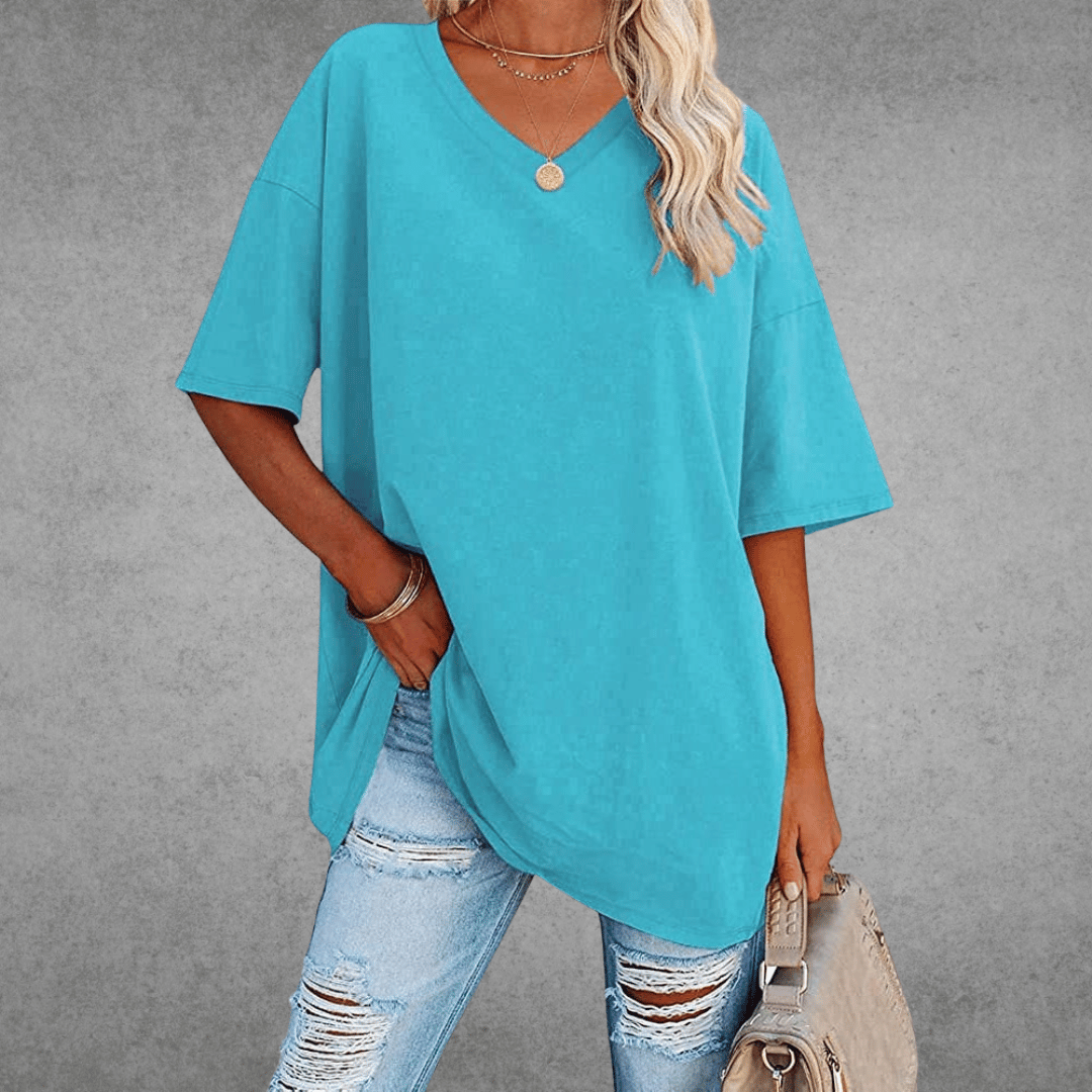 Danielle | Women’s V Neck Short Sleeve Summer T Shirt